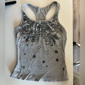 Women’s Y2K Star Grey Tank Top